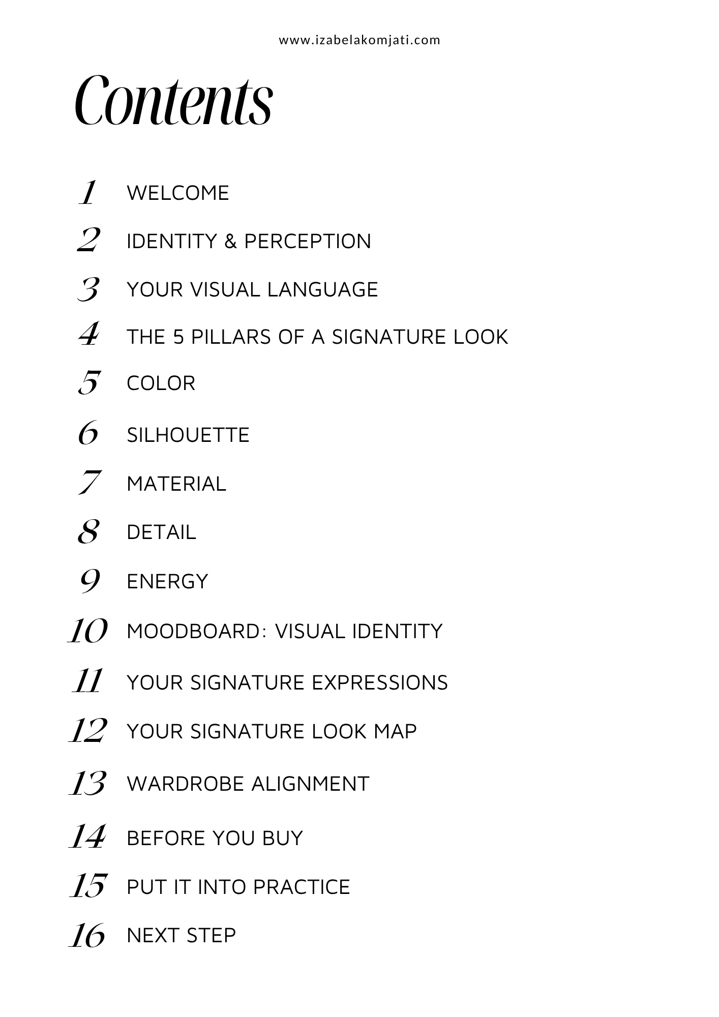 MY SIGNATURE LOOK Workbook – Obrázok 2