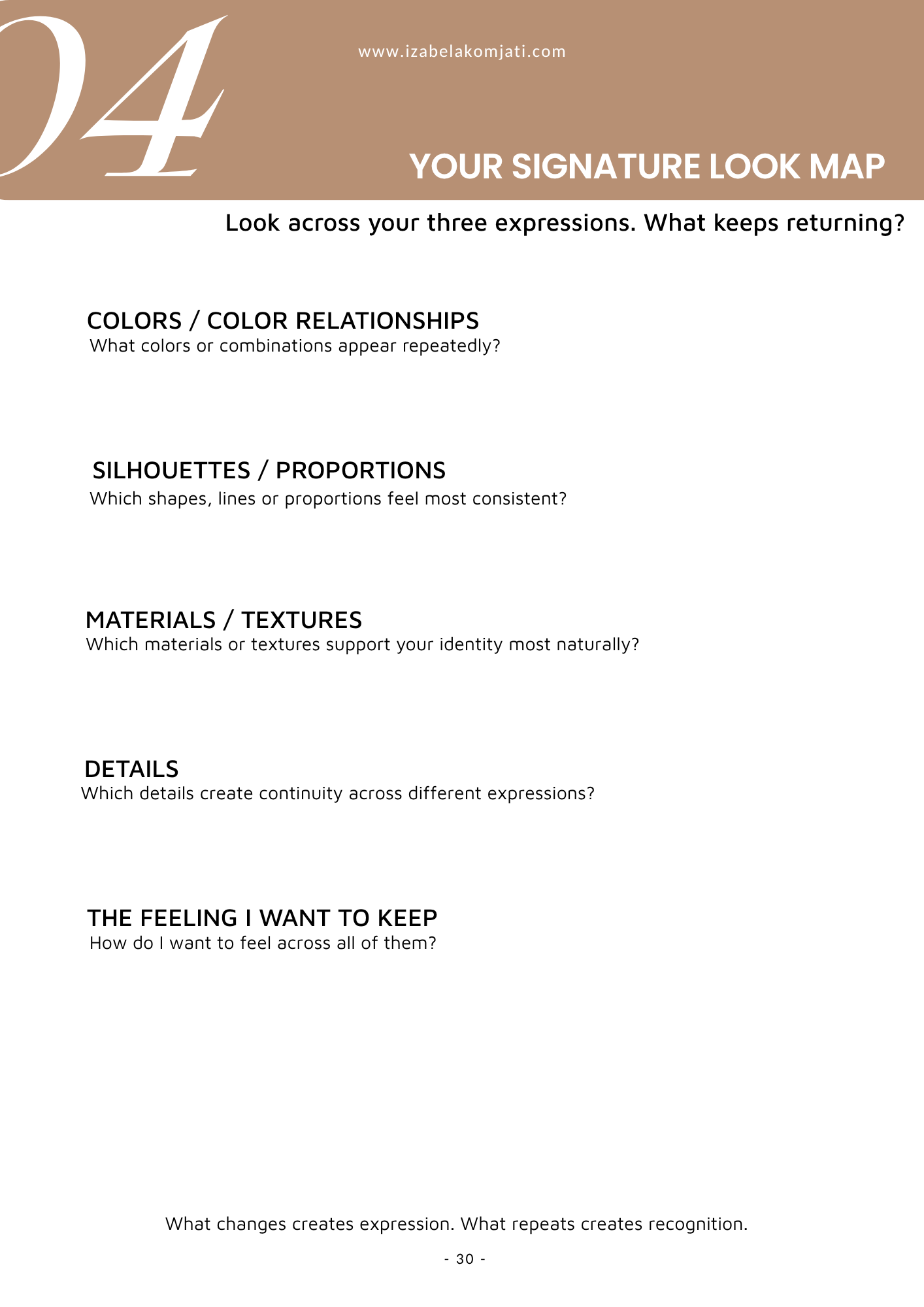 MY SIGNATURE LOOK Workbook – Obrázok 6