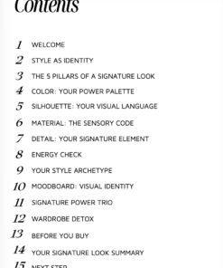 Alternative view of MY SIGNATURE LOOK Workbook